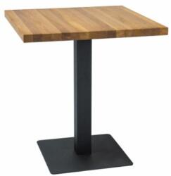 SIGNAL MEBLE Puro étkezőasztal 60 x 60 cm, tölgy / fekete