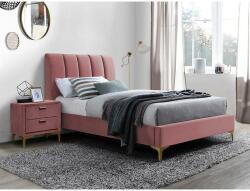 SIGNAL MEBLE Mirage Velvet ágy 90 x 200 cm, rózsaszín