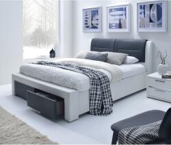 Halmar Cassandra S ágy 160 × 200 cm, fehér/fekete