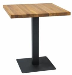 SIGNAL MEBLE Puro étkezőasztal 70 x 70 cm - furnérlap, tölgy / fekete