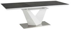 SIGNAL MEBLE Étkezőasztal Alaras II 160 × 90 cm, szürke / fehér