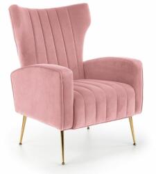 Halmar Vario fotel, rózsaszín / arany