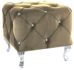 SIGNAL MEBLE Hestia négyzet alakú szék, bézs / ezüst