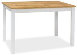 Signal Étkezőasztal Adam 100 x 60 cm, wotan tölgy / fehér