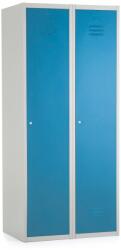 Rauman Fém szekrény, 80 x 50 x 180 cm, hengerzár, kék - ral 5012