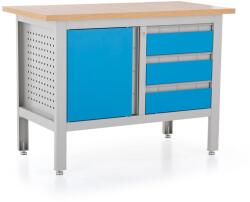 Rauman Műhelyasztal Solid Compact, fiókokkal, 120 x 60 x 86, 5 cm, kék - ral 5012