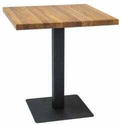 SIGNAL MEBLE Puro étkezőasztal 60 x 60 cm - furnérlap, tölgy / fekete
