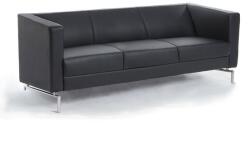Rauman Manhattan kanapé, háromüléses, fekete