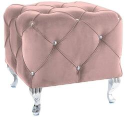 SIGNAL MEBLE Hestia négyzet alakú szék, rózsaszín / ezüst