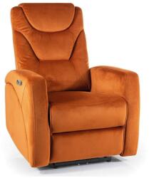 SIGNAL MEBLE Kronos Velvet állítható fotel, narancssárga