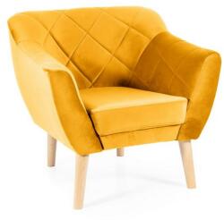 SIGNAL MEBLE Karo II fotel, sárga