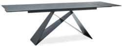 SIGNAL MEBLE Étkezőasztal Westin I 160 x 90 cm, fekete / szürke