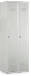 Rauman Fém szekrény, 60 x 50 x 180 cm, csavaros zár, világosszürke - ral 7035