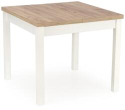 Halmar Tiago étkezőasztal - négyzet alakú, kraft tölgy / fehér
