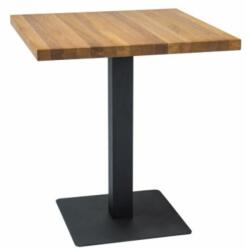 SIGNAL MEBLE Puro étkezőasztal 80 x 80 cm, tölgy / fekete