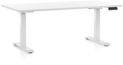 Rauman OfficeTech C állítható magasságú asztal, 160 x 80 cm, fehér alap, fehér