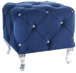 SIGNAL MEBLE Hestia négyzetes szék, kék / ezüst