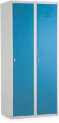 Rauman Fém szekrény, 80 x 50 x 180 cm, csavaros zár, kék - ral 5012