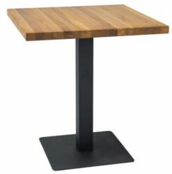 SIGNAL MEBLE Puro étkezőasztal 80 x 80 cm - furnérlap, tölgy / fekete