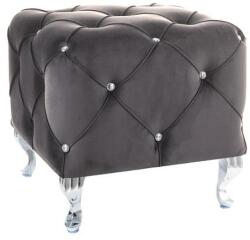 SIGNAL MEBLE Hestia négyzet alakú szék, szürke / ezüst