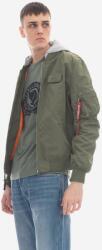 Alpha Industries rövid kabát MA-1 TT Hood BP Ref. 1613 1 férfi, zöld, átmeneti, - zöld M