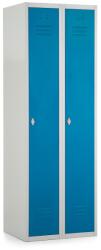 Rauman Fém szekrény, 60 x 50 x 180 cm, csavaros zár, kék - ral 5012