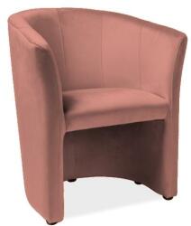 SIGNAL MEBLE Cuba Velvet fotel, rózsaszín