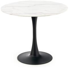 Halmar Ambrosio étkezőasztal, fehér / fekete