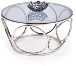 Halmar Venus dohányzóasztal, átlátszó / ezüst