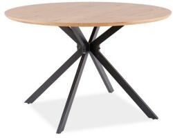 SIGNAL MEBLE Aster étkezőasztal, tölgy / fekete