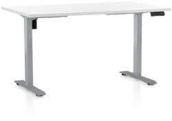 Rauman OfficeTech B állítható magasságú asztal, 120 x 80 cm, szürke alap, fehér