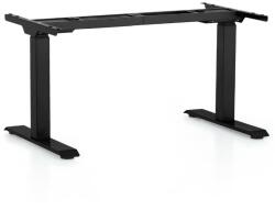 Rauman Asztallap magasságállítással OfficeTech 3, fekete