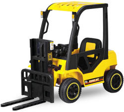 Hollicy Motostivuitor electric pentru copii, Kinderauto Forklift, 90W, 12V, echipat STANDARD, galben