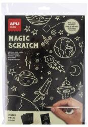 APLI Képkarcoló, világítós, A4, APLI Kids Magic Scratch , 8 lap (19629)