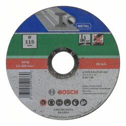 Bosch Disc de taiere, varianta dreapta metal D= 115 mm; grosime= 1, 6 mm (2609256314)