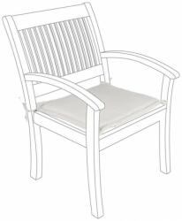 Bizzotto Set 2 perne scaune textil crem 49 x 52 x 3 cm (0805592)