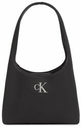 Calvin Klein Táska Minimal Monogram A Shoulderbag T K60K611820 Fekete (Minimal Monogram A Shoulderbag T K60K611820)