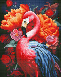 Oh Art Set goblen cu diamante, cu sasiu, Flamingo, 40x50 cm (GJ6309)