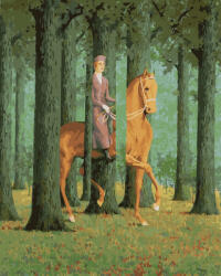 Oh Art Set pictura pe numere, cu sasiu, Obstructia vidului - Rene Magritte, 40x50 cm (ANG265) Carte de colorat