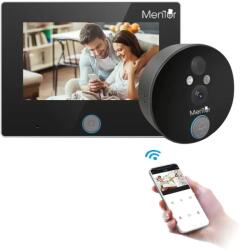 Mentor Vizor, Sonerie Video Smart Mentor SYKT011 WiFi cu Monitor, camera IP, senzor de miscare, night vizion