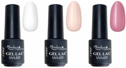 Moonbasanails Set de lac de gel francez 3step 3x4ml