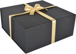 Prémium ajándékdoboz Fekete ajándékdoboz, díszdoboz - 35 x 35 x 15 cm