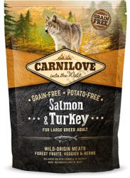 CARNILOVE Prémium felnőtt táp nagytestű kutyáknak - lazac és pulyka hússal - 1, 5 kg
