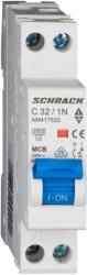 SCHRACK siguranta electrica automata schrack amparo am417510--, 4, 5ka, 32a, 1p+n, 1 modul (MCB-1P+N/C32A-AMP-SHK)