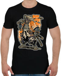 printfashion Japán Szamuráj - Férfi póló - Fekete (15662112)