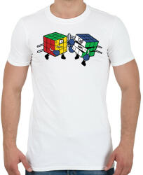 printfashion Kocka K. O. - Férfi póló - Fehér (15636866)