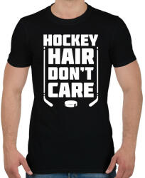 printfashion Hockey hair - Férfi póló - Fekete (15653131)