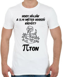 printfashion Matek kígyó - Férfi póló - Fehér (15618483)