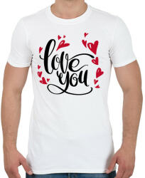 printfashion love you - Férfi póló - Fehér (15653979)