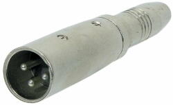 GEWA Adaptor - 6, 3 mm stereo jack plug socket - XLR(m) (191.612)